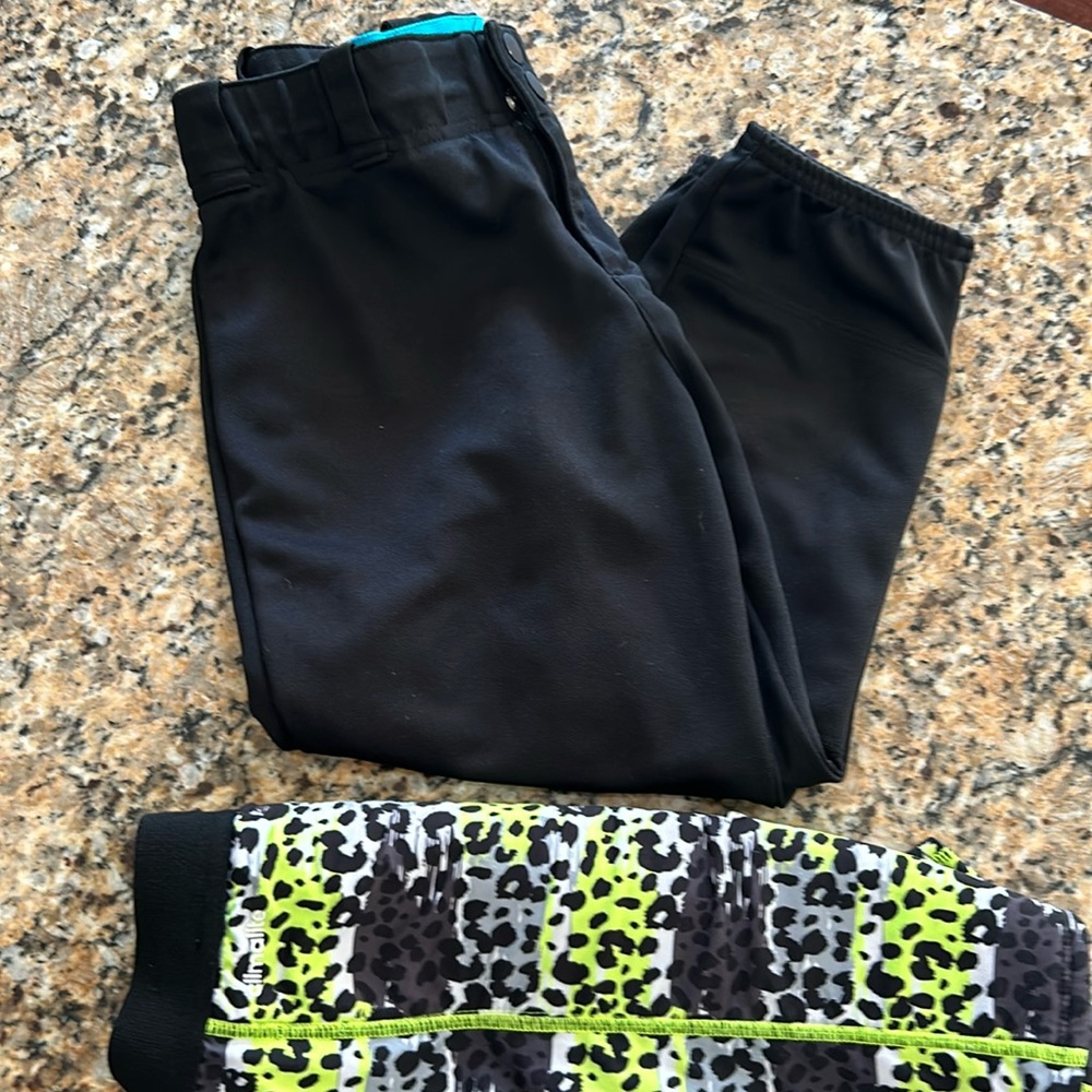 Softball pants and sliding shorts